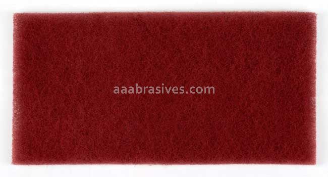 3M&trade; 7100042334 4-1/2 x 9 Maroon Scotch-Brite&trade; Durable Flex Hand Pad