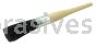 Weiler 40020 #8 15/16" Oval Sash Brush Black China Bristle 3" Trim Length Plain Foam Handle
