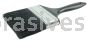 Weiler 40104 4" Industrial Varnish Brush Black China Bristle 2-3/4" Trim Length Blue Plastic Sash