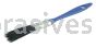 Weiler 40160 1/2" Vortec Pro Chip & Oil Brush Black Bristle 1-5/8" Trim Length Plastic Handle