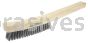 Weiler 44232 Plater's Brush Stainless Steel Fill 4 X 19 Rows Curved Handle