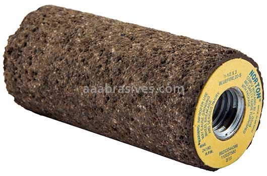 Norton Abrasives 66253344386 1-1/2 x 3 x 5/8-11 BlueFire 20S E57608 NCRH Steel Bushing Type 18 Plugs - Square Tip Grinding Wheel