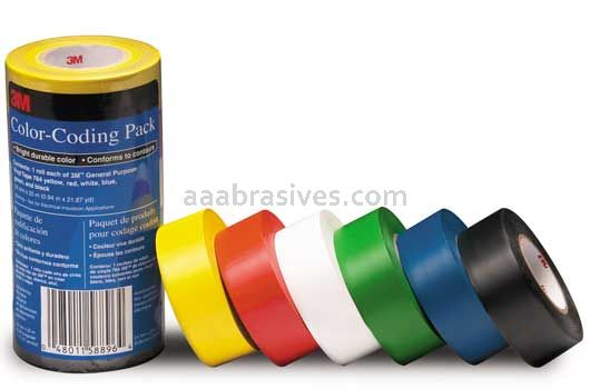 3M™ 7000049193 General Purpose Vinyl Tape 764 Color Coding Pack