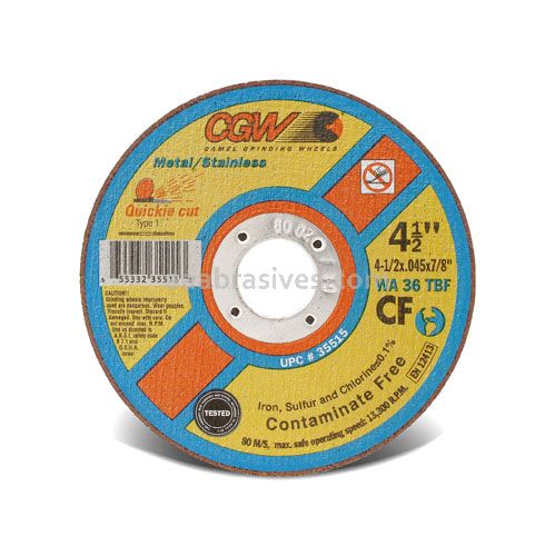 CGW 53259 7 x 1/16 x 7/8 T1 WA36-T-BF Quickie