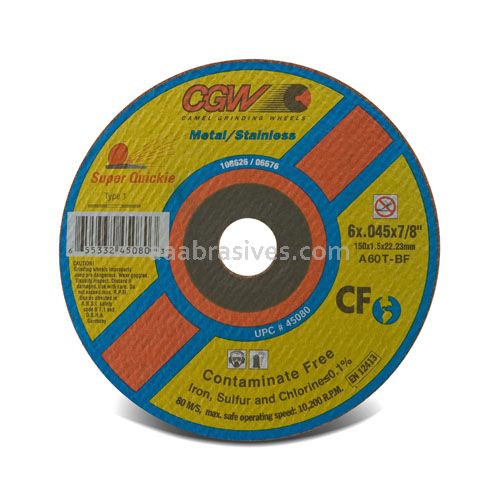 CGW 45104 5 x .045 x 7/8 T1 A60-T-BF Super Quickie CF