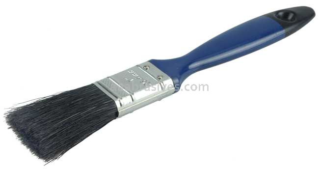 Weiler 40000 1" Varnish Brush Black China Bristle Fill 2" Trim Length Blue Foam Handle