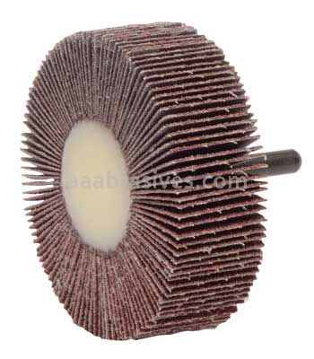 Weiler 52027 3" x 1" Tiger Coated Abrasive Flap Wheel 1/4" Stem 60 AO