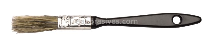 Weiler 40129 - 1/2" Disposable Chip & Oil Brush, Grey China Bristle, 1-5/8" B.L., Plastic Handle - 012382401290