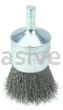 Weiler 36285 Wolverine 1" Crimped Wire End Brush .006" Stainless Steel Fill 1/4" Stem
