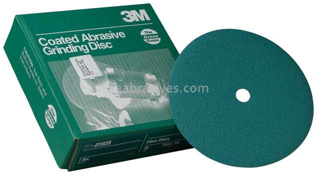 3M™ 7010364111 9-1/8 x 7/8 36 Grit Green Corps™ Fibre Disc