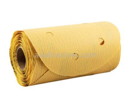 Norton Abrasives 66623307048 5" P120 Grit C-wt Gold Reserve A296 Vac Paper PSA Disc Rolls