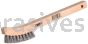 Osborn Brass Curved Handle Scratch Brush 2 X 9 Rows #54023
