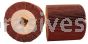 4x2x3/4 Quad Keyway, 40 A/O, Abrasive Flap Roll
