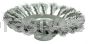 Weiler 13486 Knot Wire Bevel Brush 4-1/2" .020" Stainless Steel Fill 5/8"-11 UNC Nut