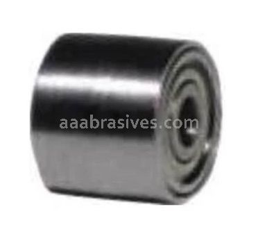 Dynabrade 11075 Contact Wheel 7/16" Dia. x 3/8" W x 3/8" I.D. Crown Face Steel