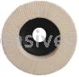 Wendt Abrasives 245631 Felt Polishing Flap Disc 5" x 7/8" - Type 27 FG Soft D5/H25