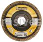 Wendt Abrasives 240132 Reduced Backing Zirconia Flap Disc 5" x 7/8" - Type 27 FG ZA40