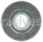 Weiler 06080 6" Medium Face Crimped Wire Wheel .014" Steel Fill 2" Arbor Hole