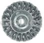 Weiler 08014 3" Standard Twist Knot Wire Wheel .014" Steel Fill 1/2"-3/8" Arbor Hole