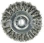 Weiler 08254 3" Standard Twist Knot Wire Wheel .0118" Stainless Steel Fill 1/2"-3/8" Arbor Hole