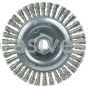 Weiler 08806 Roughneck Jr. 5" Root Pass Weld Cleaning Brush .020 Stainless Steel Wire 5/8"-11 UNC Nut