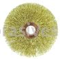 Weiler 29078 3" Small Diameter Crimped Wire Wheel .014" Brass Fill 1/2" Arbor Hole