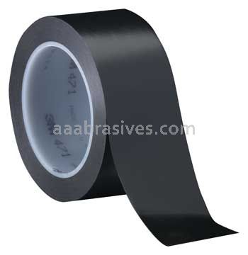 3M&trade; 7100044625 Vinyl Tape 471 Black 3/4" x 36 yards