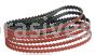 Dynabrade 1/2" x 12" 60 Grit Ceramic DynaCut Scalloped Edge Belt