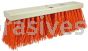 Weiler 42055 24" Street Broom 5-1/4" Trim Length Orange Polypropylene Fill