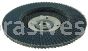 Weiler 51125V 4-1/2" Tiger Paw Flap Disc Conical Type 29 Phenolix Backing 60 Z 5/8"-11 UNC Nut Vending Ready