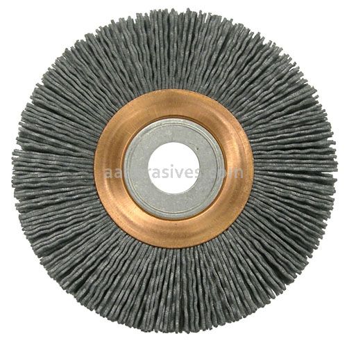 Weiler 31246 - 3" .055/80, 5/8"-1/2" AH Nylox Wheel Heavy-Duty - 012382312466