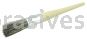 Weiler 40119 #4 11/16" Round Sash Brush Grey Bristle Fill 2" Trim Length Plain Foam Handle