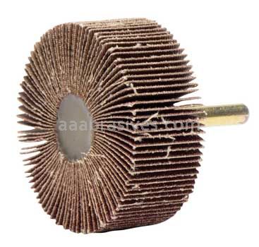 Weiler 52487 2-1/2" x 1" Tiger Coated Abrasive Flap Wheel 1/4" Stem 80 AO