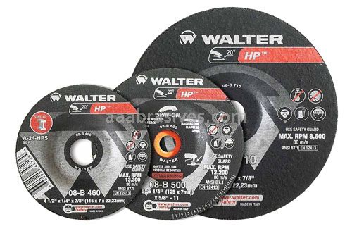 Walter 7X1/4X5/8 HP Type 28 Wheels - 662980209882