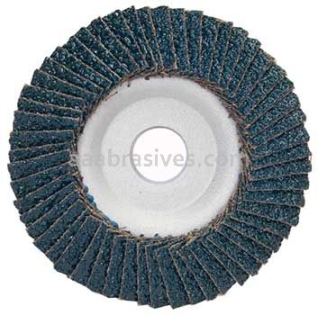 4 x 5/8 80 Merit Type 29 Fiberglass Plate Zirc Powerflex Flap Discs