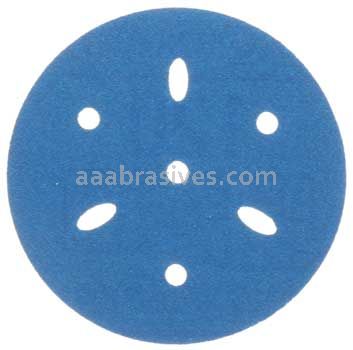 3M™ 7100091342 3” #120 Grit Hookit™ Blue Abrasive Disc Multi-hole