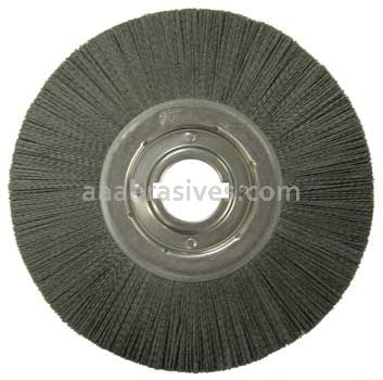 Weiler 86140 Burr-Rx 14" Crimped Filament Wheel Brush .055/80 CG Fill 2" Arbor Hole