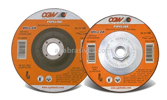 7x1/4x7/8 Grinding Wheel T-27 Resin Bond Z24R Zirc