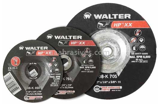 Walter 08H602 6 x 1/8 x 7/8 A24 HP XX T27 Grinding Wheel