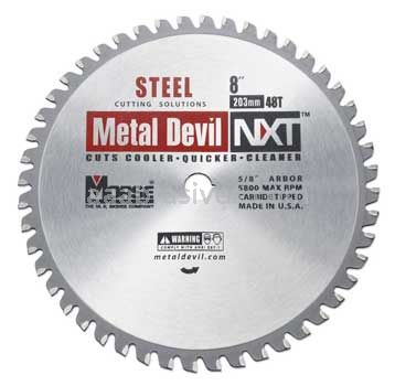 Morse Metal Devil NXT® Steel 8" 48 Teeth Circular Saw Blades