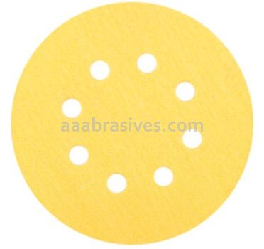 Norton 5" P120 Grit A296 Gold Reserve Paper H&L Vac Disc