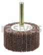 Weiler 54502 2" x 1" Non-Woven Stem-Mounted Interleaf Flap Wheel 320 AO 1/4" Stem