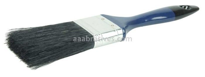 Weiler 40002 2" Varnish Brush Black China Bristle Fill 3" Trim Length Blue Foam Handle