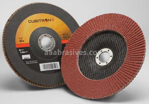 3M&trade; 7000148184 7 x 7/8 40+ Grit 967A T27 Cubitron&trade; II Flap Disc