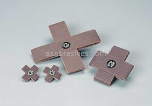 Standard Abrasives A/O Cross Pad 723169 1" x 3/8" x 8 Ply x 8-32 80 Grit (Made to Order)