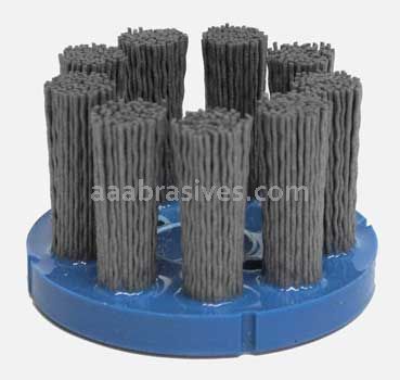 Weiler 85776 3" Nylox Disc Brush Crimped Filament .035/180 SC Fill 7/8" Arbor Hole