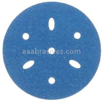 3M™ 7100091341 3” #80 Grit Hookit™ Blue Abrasive Disc Multi-hole