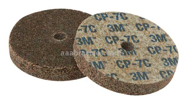 3M™ Scotch-Brite™ 7000136501 3 x 1/2 x 3/8 7A Coarse Cut and Polish Unitized Wheel