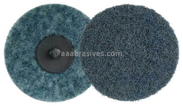 Weiler 51533 3" Non-Woven Surface Conditioning Disc Plastic Button Style AO - Very Fine