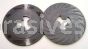 3M™ 7000120515 7” Medium Gray Disc Pad Ribbed 80516